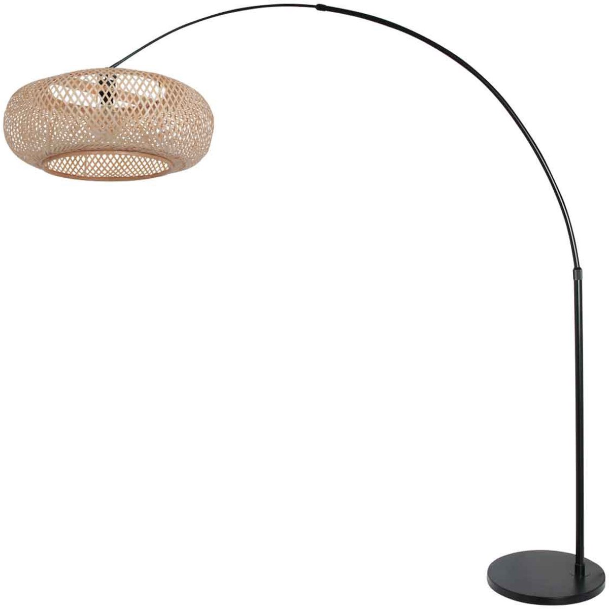 Steinhauer Vloerlamp Sparkled light bamboe beige zwart