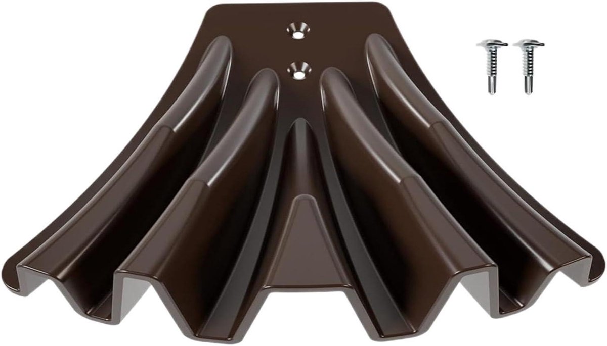 Dakgootafvoer Regenpijp Omleider - Verlengstuk Regenpijp - Waterafvoer Optimaliseren - Robuust Weerbestendig - 5.1x7.6 cm Bochten - Koffie