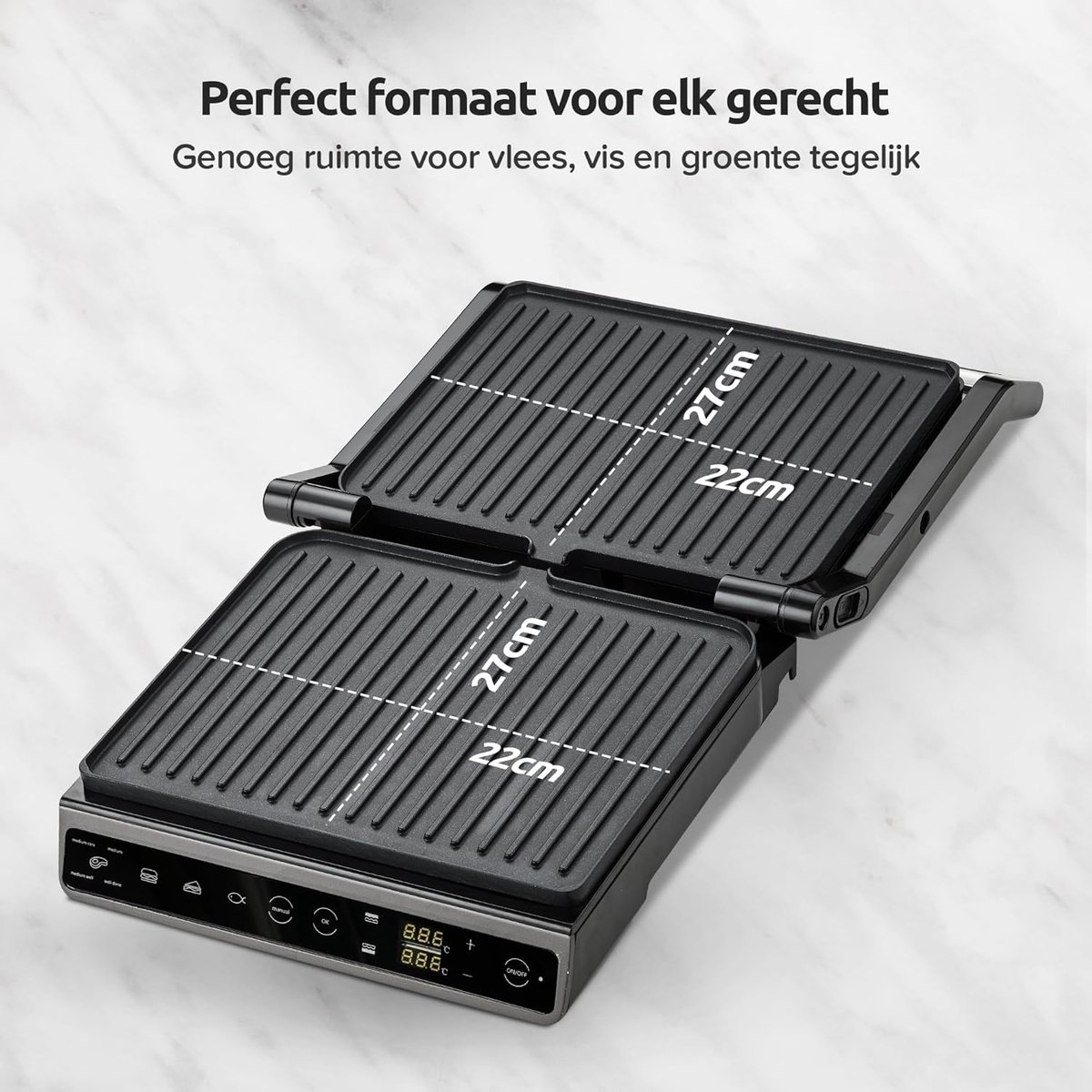 Contactgrill - Tosti-ijzer Panini Grill thumbnail 4