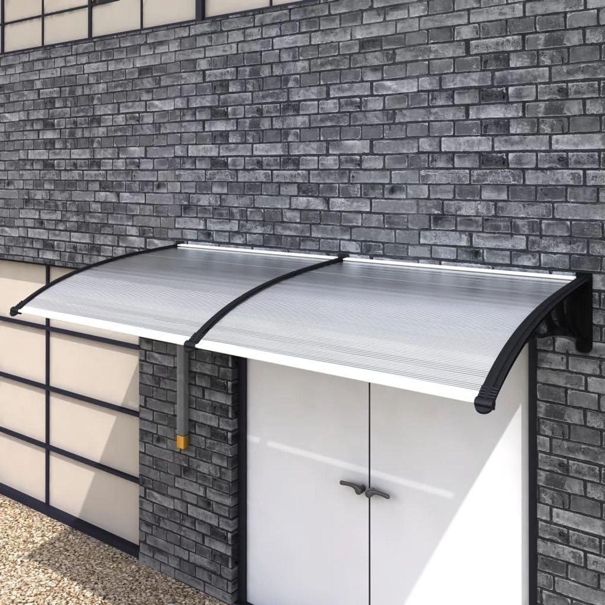 Deurluifel - Regenbescherming - Bescherming Buiten - Polycarbonaat Platen - 240 x 100 cm - Transparant