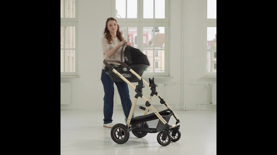 Lionelo Amber Kinderwagen 3 in 1 - Reiswieg + Buggy + Autostoel - Luchtbanden, Volledige Vering - Comfortabel baby matras - Snel Inklapbaar - Luiertas - Regenhoes - Muskietennet - Vanaf Geboorte tot 4 jaar (0-22 kg)