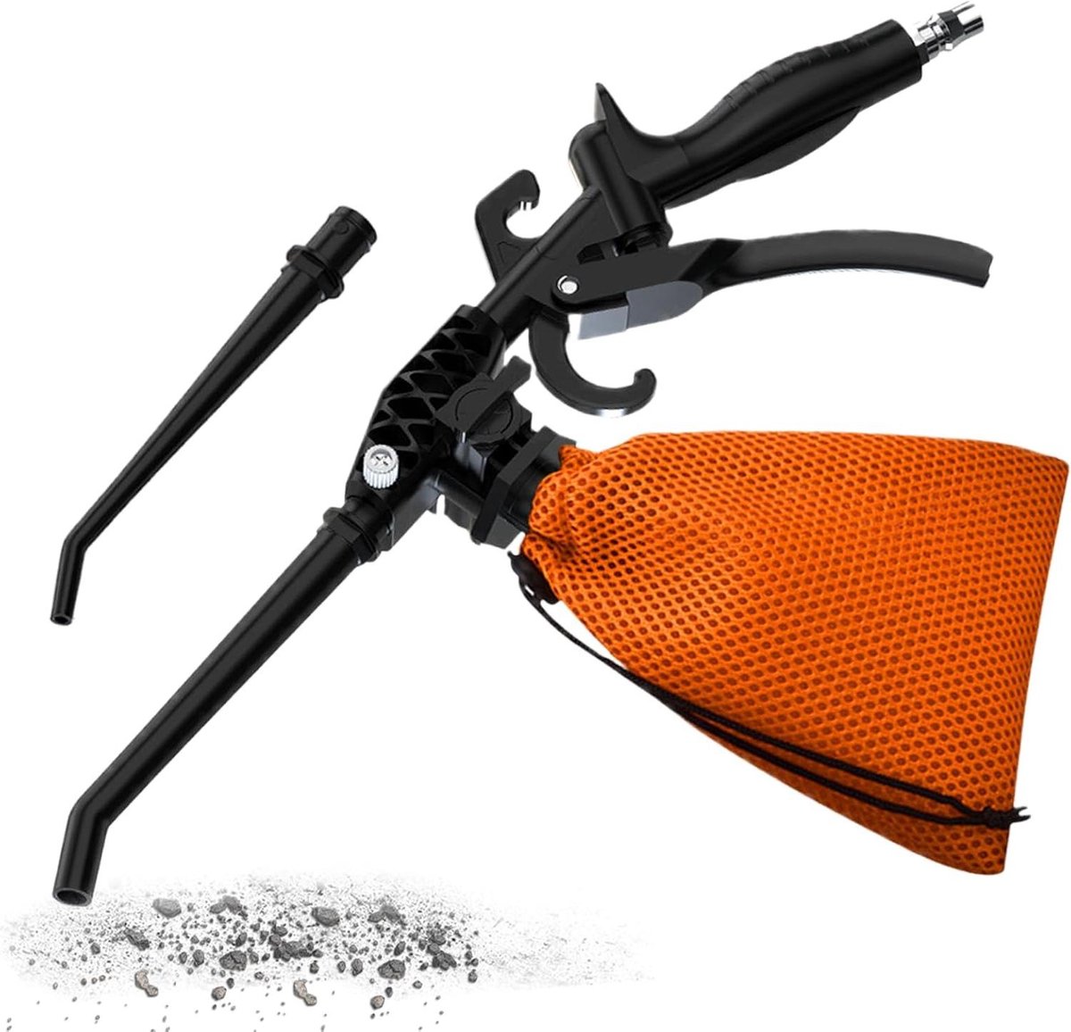 Draagbare Luchtventilator - Stofverwijderaar Cleaner - Elektronica Reinigen - Zuig en Blaas - 22 cm - Zilver