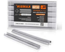Kimsing SC760 16 gauge C-ring nietjes 1/2-inch kroon gegalvaniseerd stalen varkensringen gesoldeerd nietjes voor nietpistool 1.000 PCS/Pack (1.000 stuks (gegalvaniseerd staal))