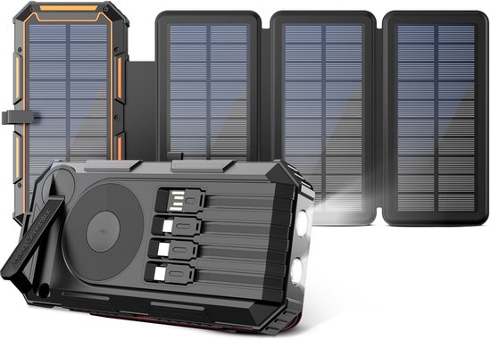 Inwealth Siltcon Powerbank 20000 mAh met Zonne-energie - Inwealth - €59,95