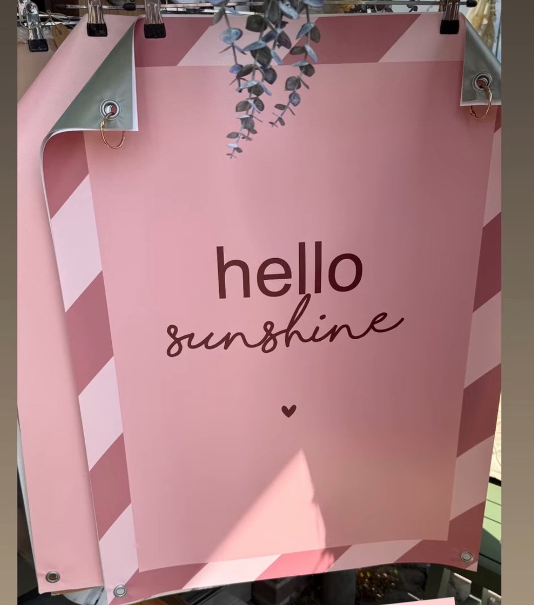 Tuinposter hello sunshine 60x80cm LABEL-R
