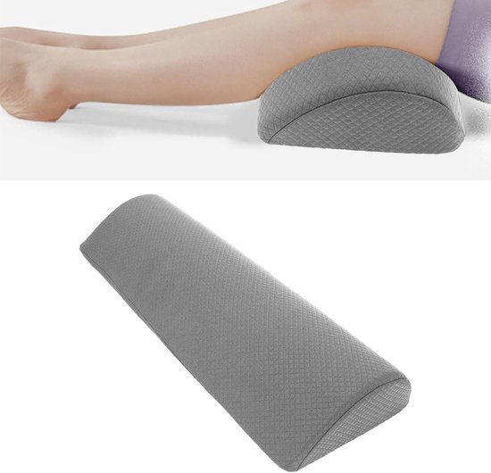 Knee Pillow for Back Sleeping, Big Crescent Bolster Cushion for Legs, Under Knee -Pillow, Ankle and Foot Comfort, Sleeping Leg Pillow, Footrest Pillow with Removable Lid — afbeelding 2
