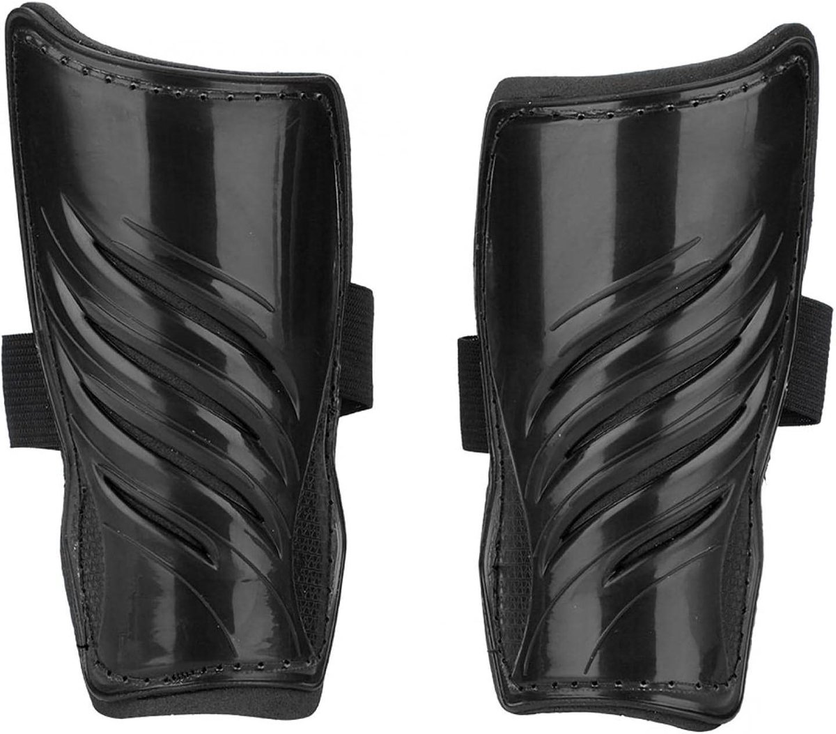 Voetbal Scheenbeschermers - Kind Benen Protector - Voetbal Sport - Comfortabel Ademend - 15 x 7.8 cm - Zwart