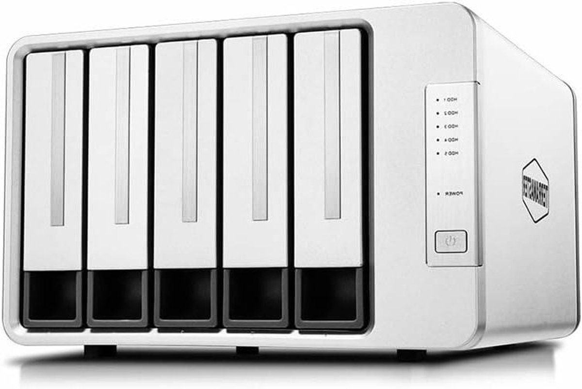 Harde schijf behuizing - Opslagstation Array - Data Beveiliging - 5 RAID Modi - 5 Bay - Zilver