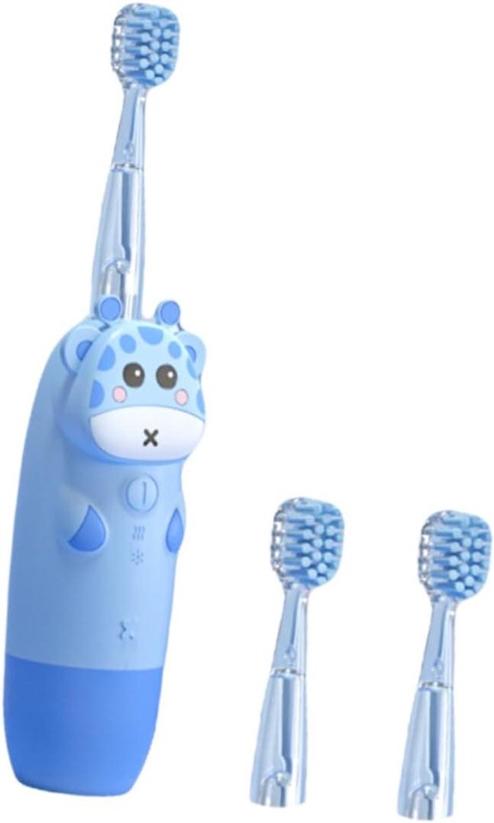 Healeved USB Baby Electric Toothbrush 4 Piece Set Toothbrush Without Handle for Boys and Girls Travel Toothbrush