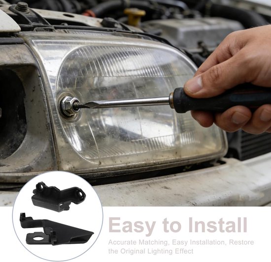 Headlight Repair Kit voor Rechts Weerbestendig Koplampbeugellipje Auto Koplampherstelset Preciese Passend voor DIY Koplamp Renovatie Onderhoud — afbeelding 5