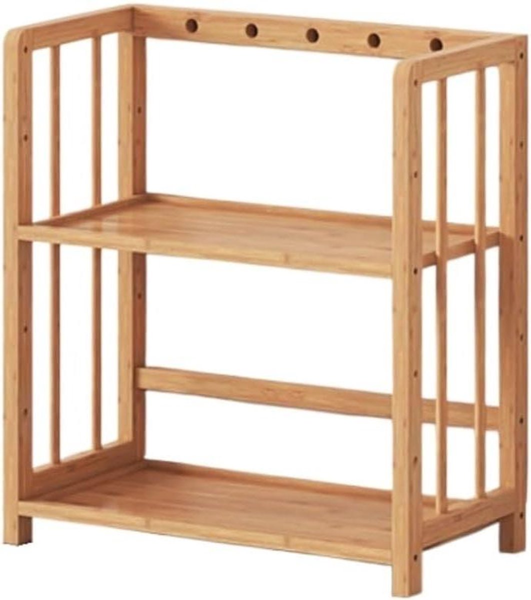 Keuken Opbergrek - Magnetron Tafel - Keuken Organiseren - Stevige Constructie - 50x25x53CM - Geel