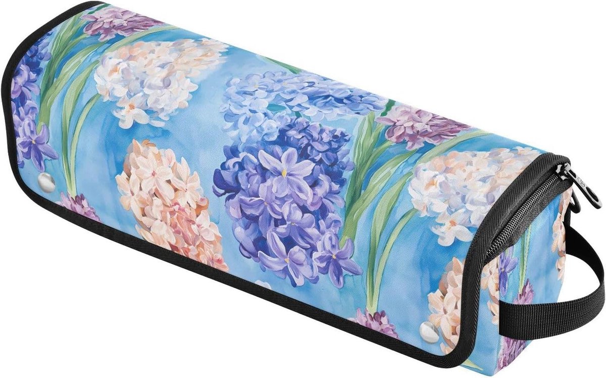 Haargereedschap Organizer - Stijltang Tas - Reis Essentieel - Hittebestendig Materiaal - 37 cm - Blauw