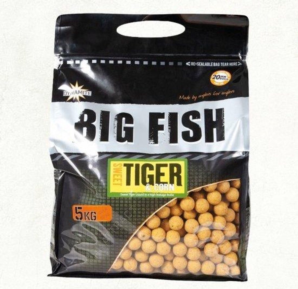 Dynamite Baits Sweet Tiger Corn Boilies 20mm 5Kg