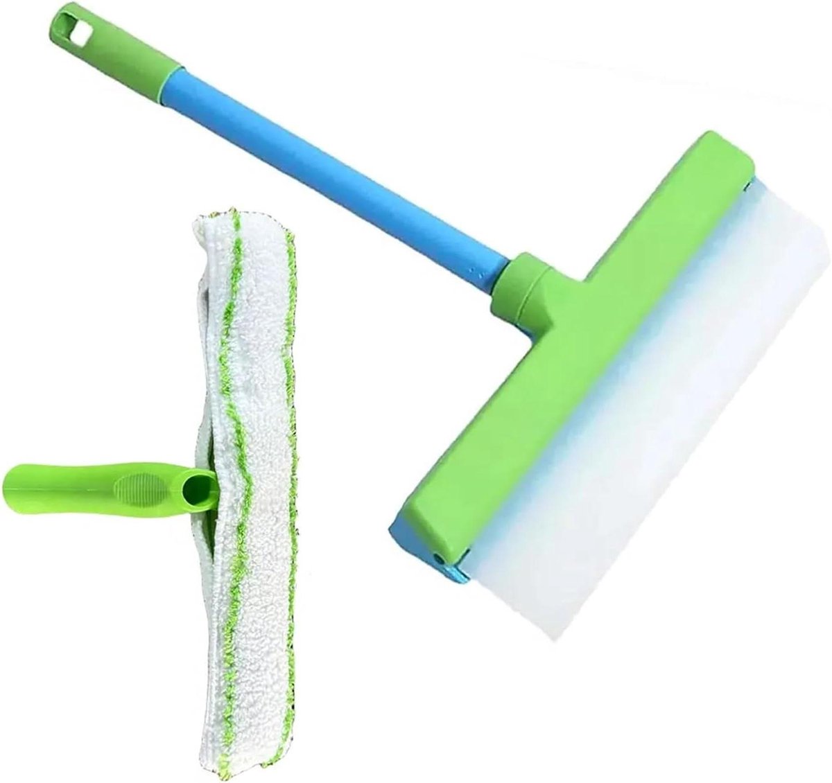 Raamwisser Kit - Schoon Schraper - Glas Reinigen - Slijtage Weerstaan - 30 cm - Groene Borstel