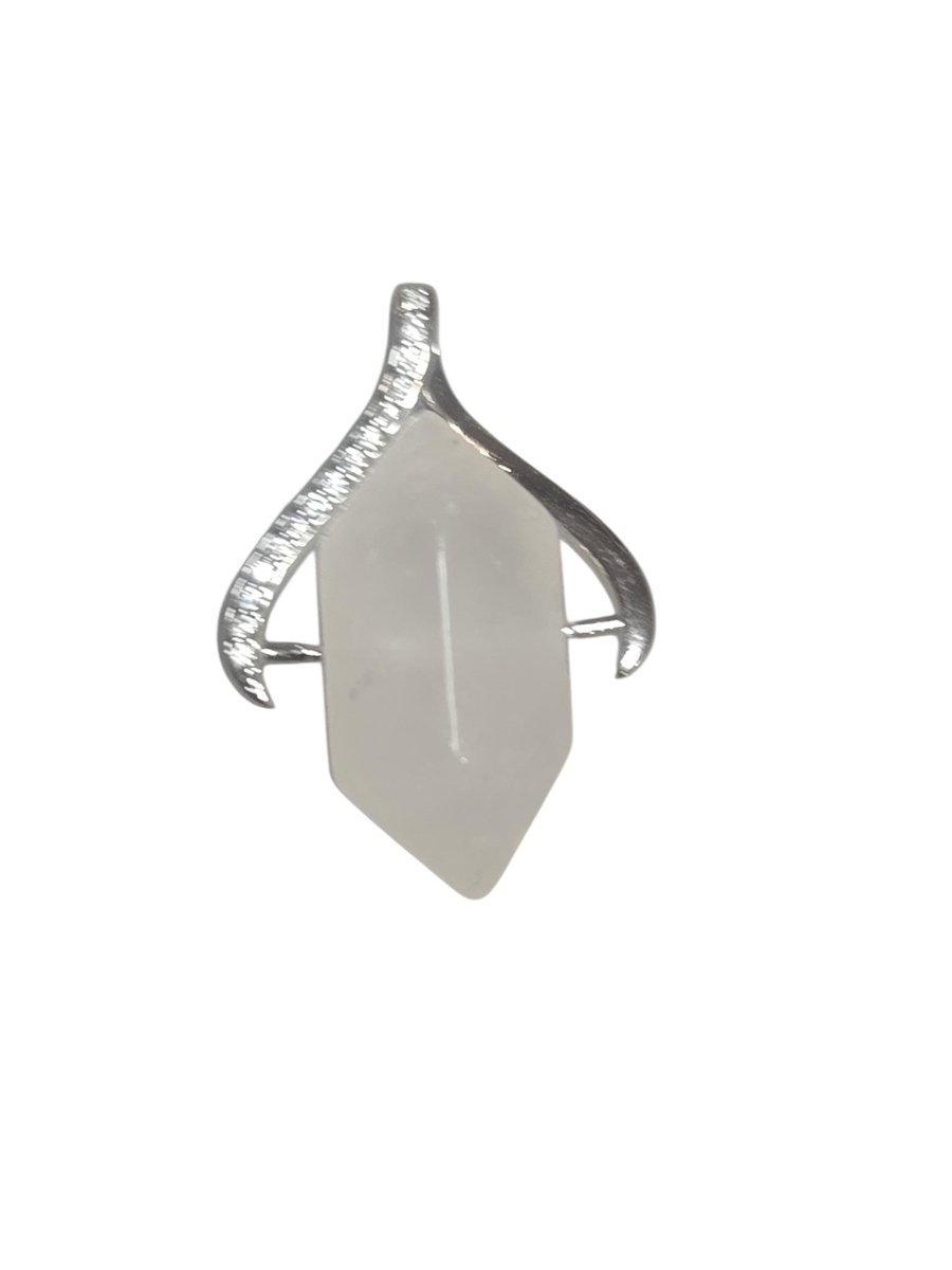 rozenkwarts edelsteenhanger.