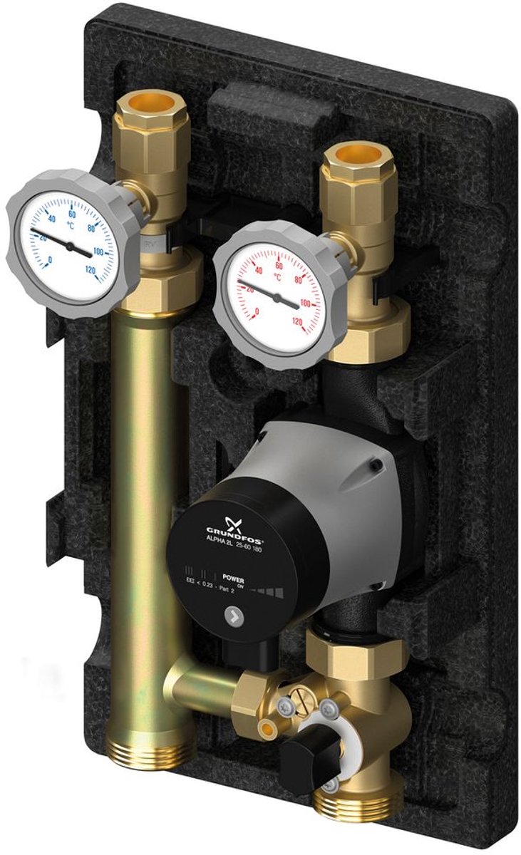 Flamco Pompgroep MK 1 inch, Grundfos Alpha2 25-60, M66831.30