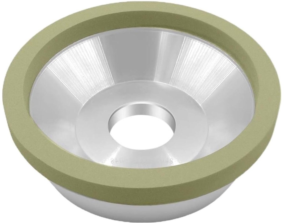 Polijstslijpschijf - Diamantslijpschijf - Gereedschap slijpen - Verglaasd binding - 150 mm diameter - Grijs