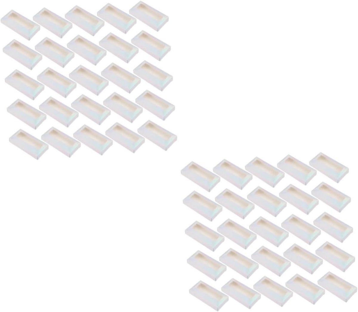 Wimper Doosjes - Valse Wimpers Houder - Wimpers Organiseren - Glitter Papier Materiaal - 50 Stuks - Kleurrijk