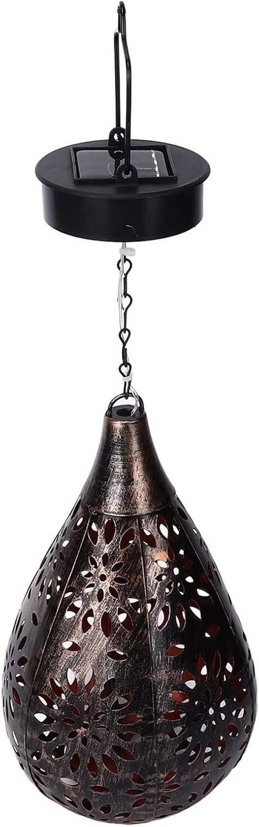 Hangende Zonne-Lantaarn - Buitenlamp Decoratie - Terras Verlichten - Efficiënte Zonne-ener
