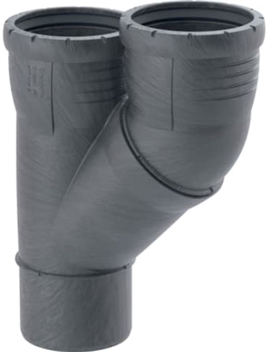 Geberit Silent-Pro Parallel T-stuk 45°, DN 90 / 90, 393.457.14.1