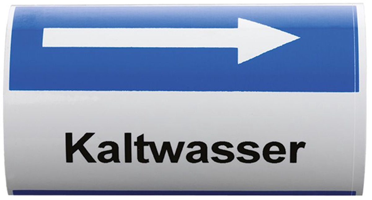 Flamco Kenmerksticker verwarming VL PE rood, F55161