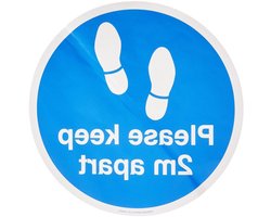 Viking Signs Keep 2m apart floor graphic sign - FLOOR VINYL