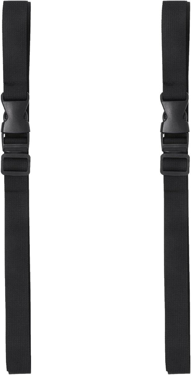 Utility Riemen - Bundelbanden - Buitenactiviteiten - Snelsluiting Gesp - 25mm x 2.5m - Zwart