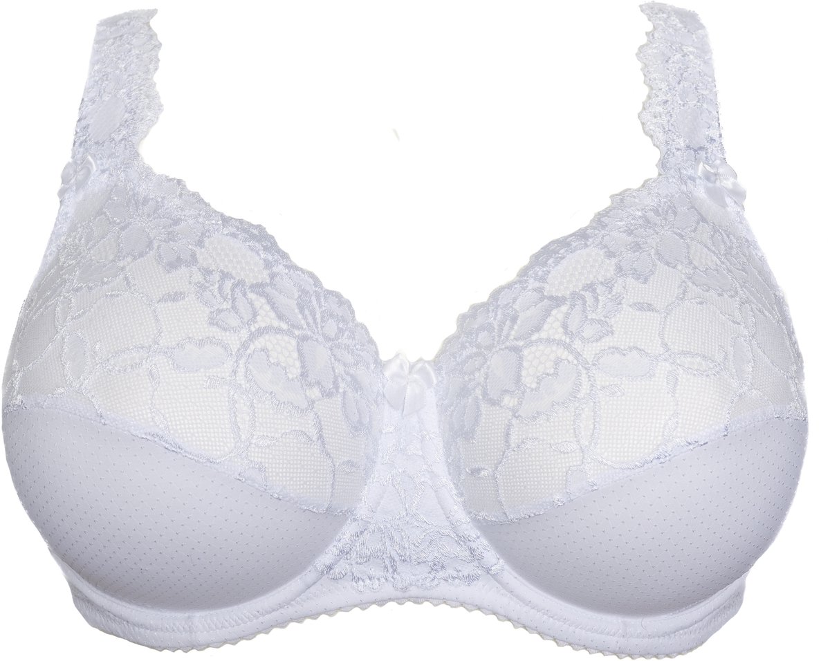 PLAISIR by Ulsoe Plaisir Beate beugel BH wit 105C-grote maten met draagcomfort