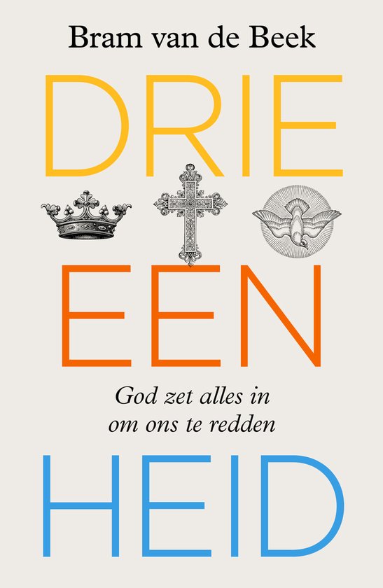 Livre "Trinité" par Bram van de Beek avec couronne, croix et colombe