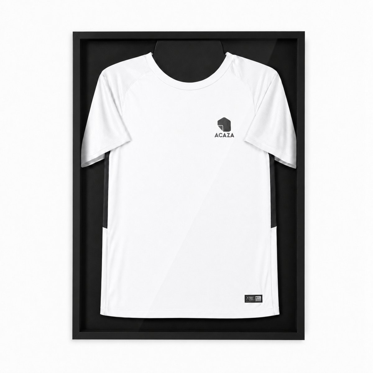 ACAZA Wissellijst - Shirt inlijsten - 60x80 cm - MDF Hout - Zwart - 3D fotolijst - Wissellijst Voetbalshirt - Voetbal - Basket - Wielershirt