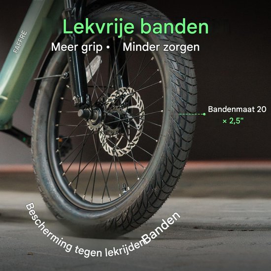 Fafrees Elektrische fiets - Actieradius120km - Verwijderbare batterij 36 V 20Ah - Motor 250W - Shimano 7 versnellingen - Koppelingssensor aan beide zijden - 20 Inch Commuter E-Bike - Dubbele Vering - 20 Inch opvouwbare City Commuter E-Bike - Groente van FAFREES — afbeelding 4