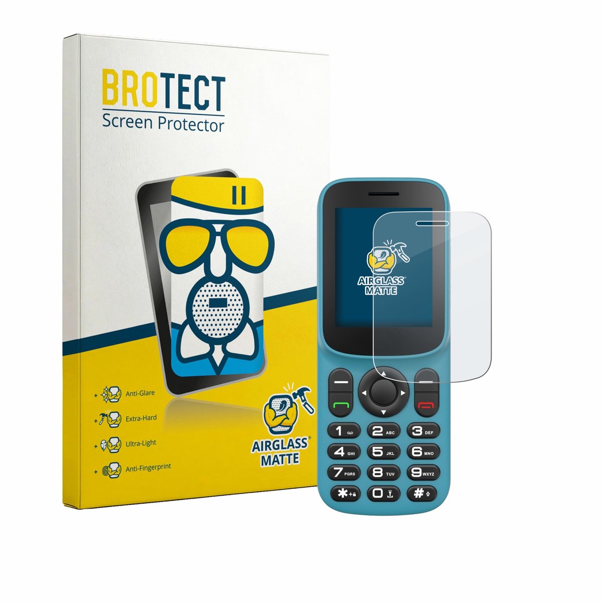 BROTECT - Screenprotector voor Uleway T185 - Folie Beschermfolie Beschermglas matte