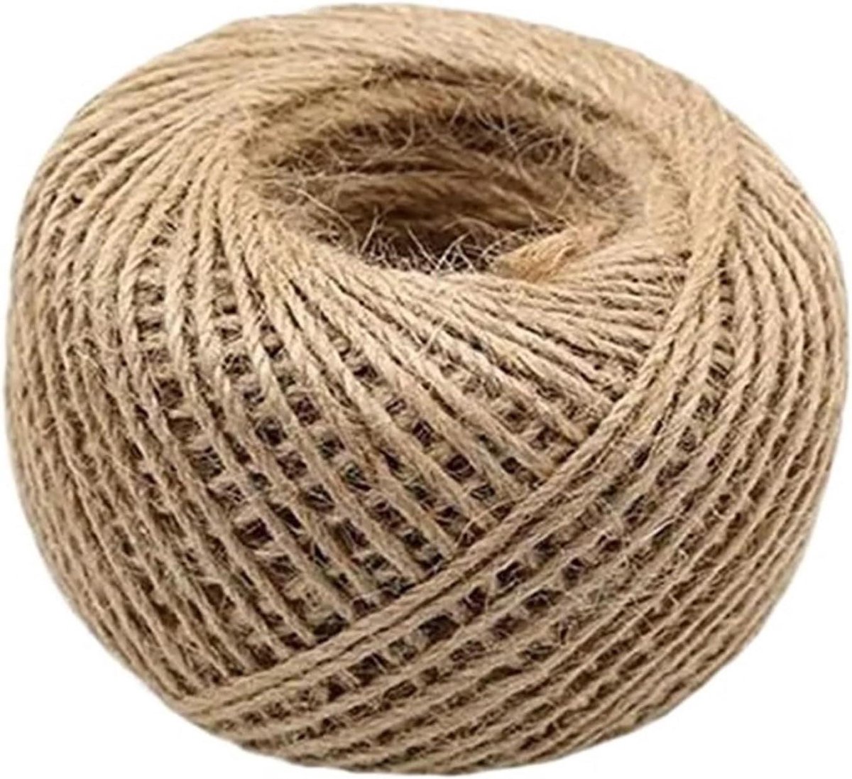 Tuinstouw Jute Touw - Ambachtelijk Garen - Decoratie & Knutselen - Duurzaam Materiaal - 100 Meter - Natuurlijk