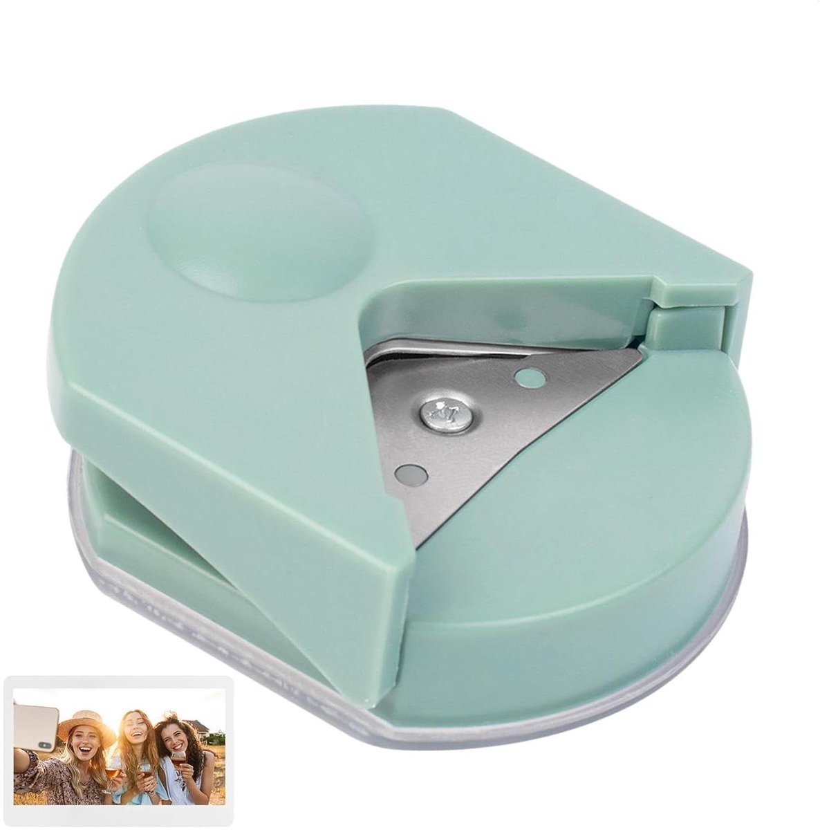 Hoeksnijder - Hoekperforator - Kaarten Maken - Precisie Snijradius - 4 mm - Morandi Groen