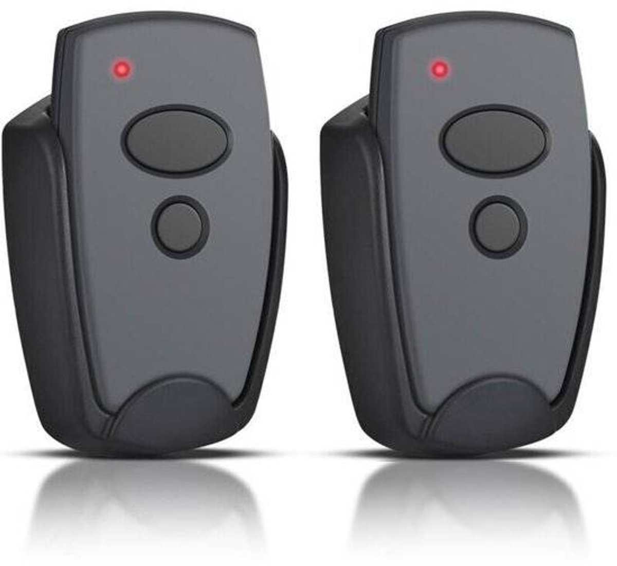 Twee afstandsbedieningen Geschikt voor garagedeuren op 868,3 MHz.