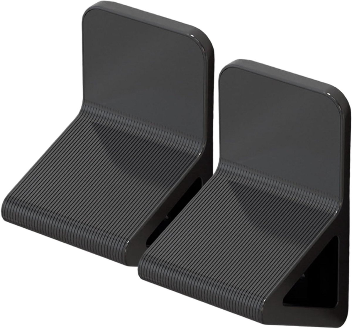Douche Voetsteun - Scheenpede - Benen Scheren - Zonder Boren - 2 Stuks - Zwart Grijs