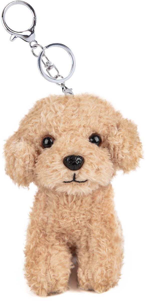 Toy Poedel Lichtbruin – Pluche Sleutelhanger