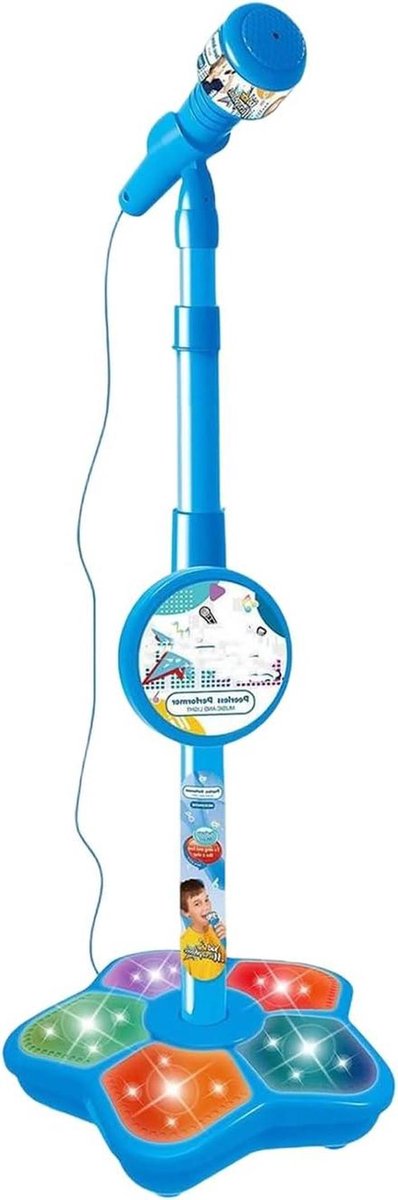 Kinderen Microfoon - Speelgoed Luidspreker - Podium Optredens - Dynamische Lichteffecten - 6 x 21 x 6 cm - Multicolor