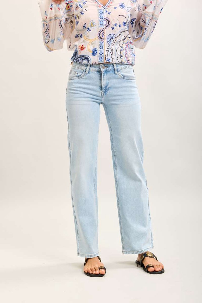 Toxik3 - broek lichtblauw straight fit