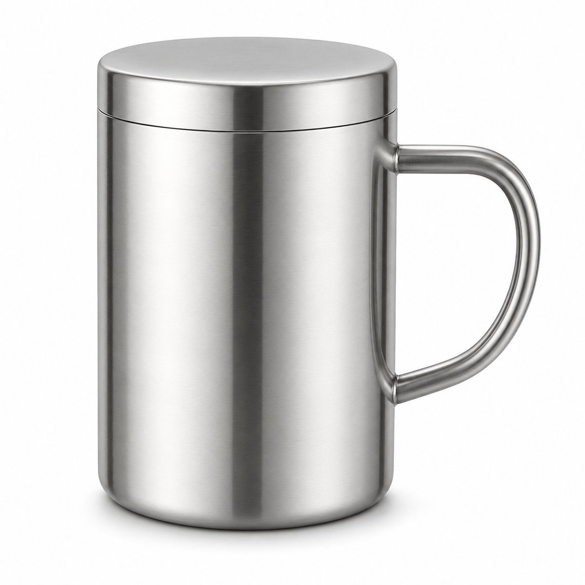 My Green Deal – RVS isolerende Koffiemok met Deksel – Roestvrijstalen Thermo Beker 400ml – Duurzame Herbruikbare Koffiekop