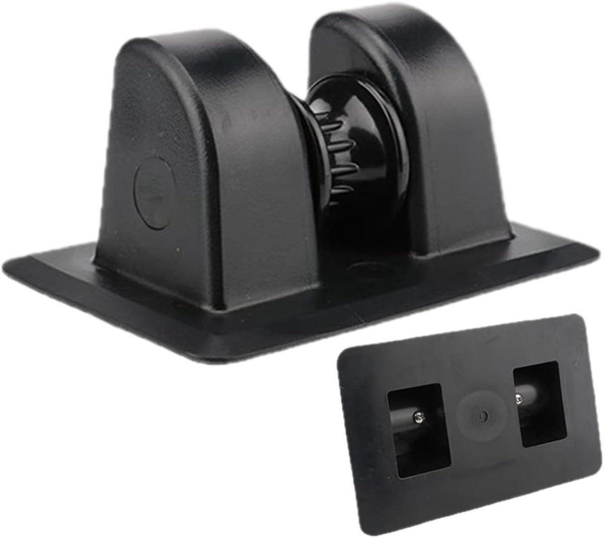 Bevestigingspatch - Ankerhouder Kajak - Boot Vastmaken - Sterke Rompbevestiging - 14x9.3cm - Zwart
