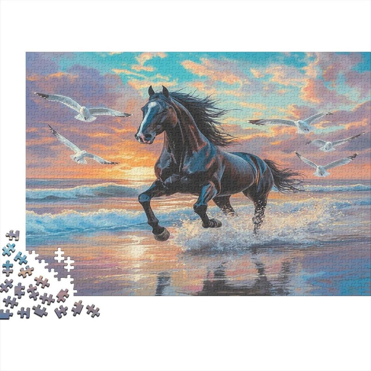 Landschap Puzzel - Meer Gezicht - Ontspanning Thuis - Precisie Snijtechniek - 1000 Stukjes - Stijl 2