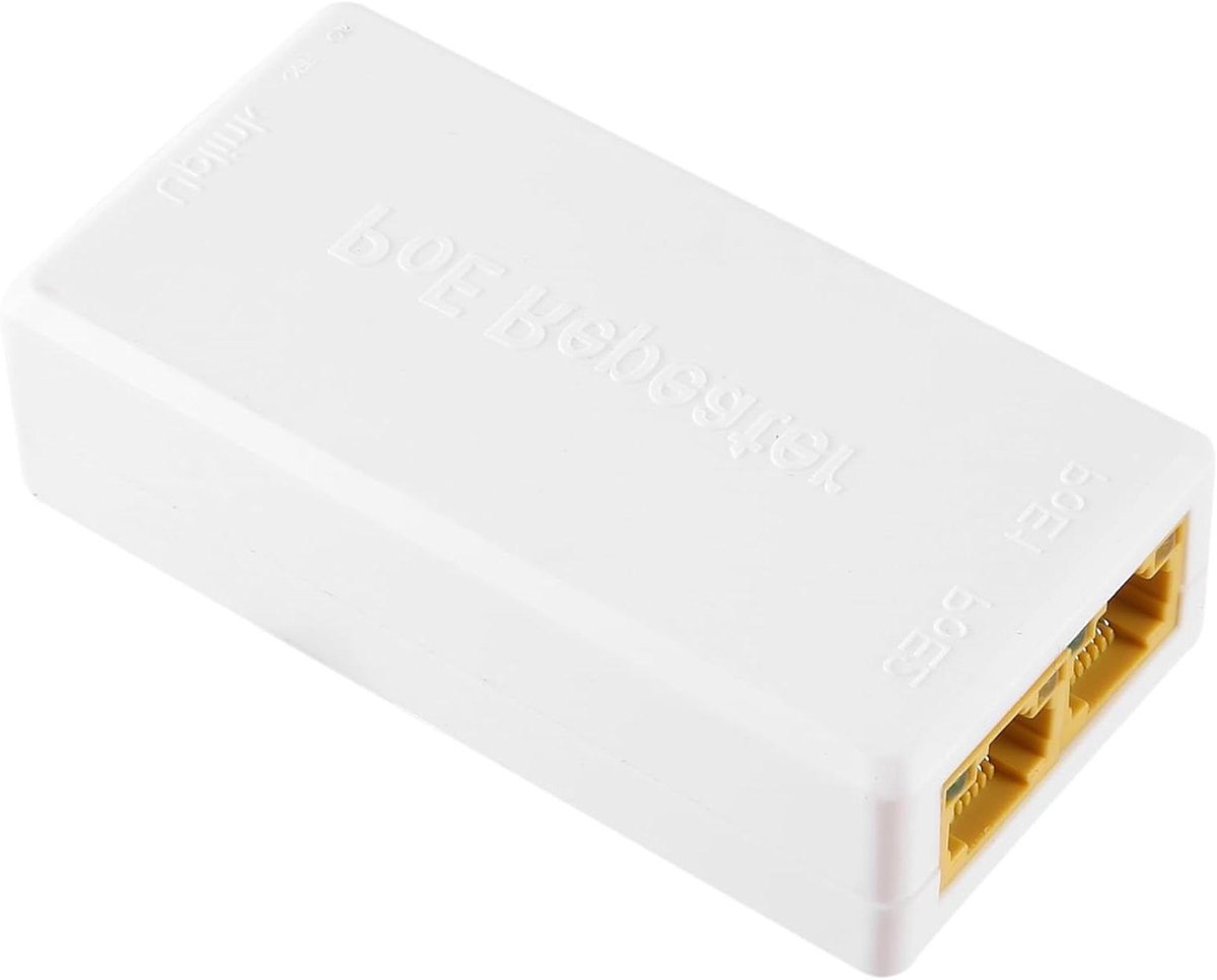 POE Repeater - Netwerk Extender - Signaal Versterken - Twee Poorten - 100 Meter - Wit
