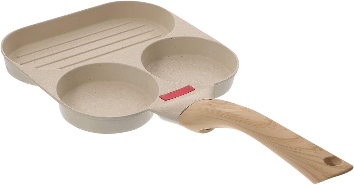 Koekenpan - Eierpan Omeletpan - Ontbijt Maken - Antiaanbaklaag - 18 cm - Zwart