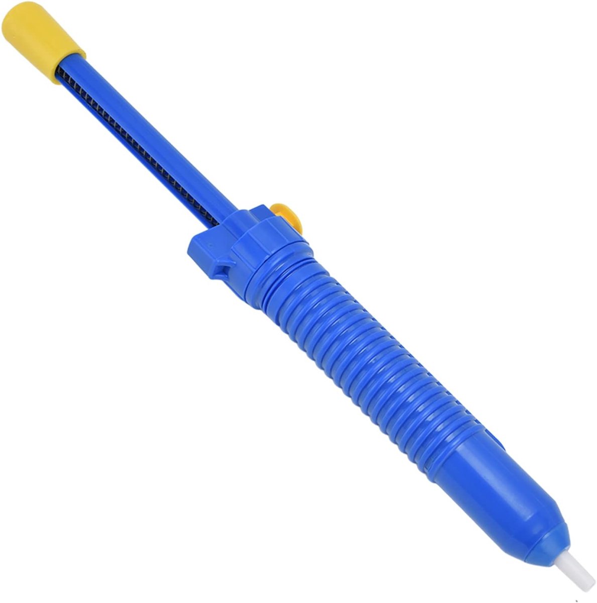 Elektrische Desoldeerpomp - Tinzuiger Vacuüm - Tin Verwijderen - Krachtige Zuigkracht - 33 cm Lengte - Blauw Geel