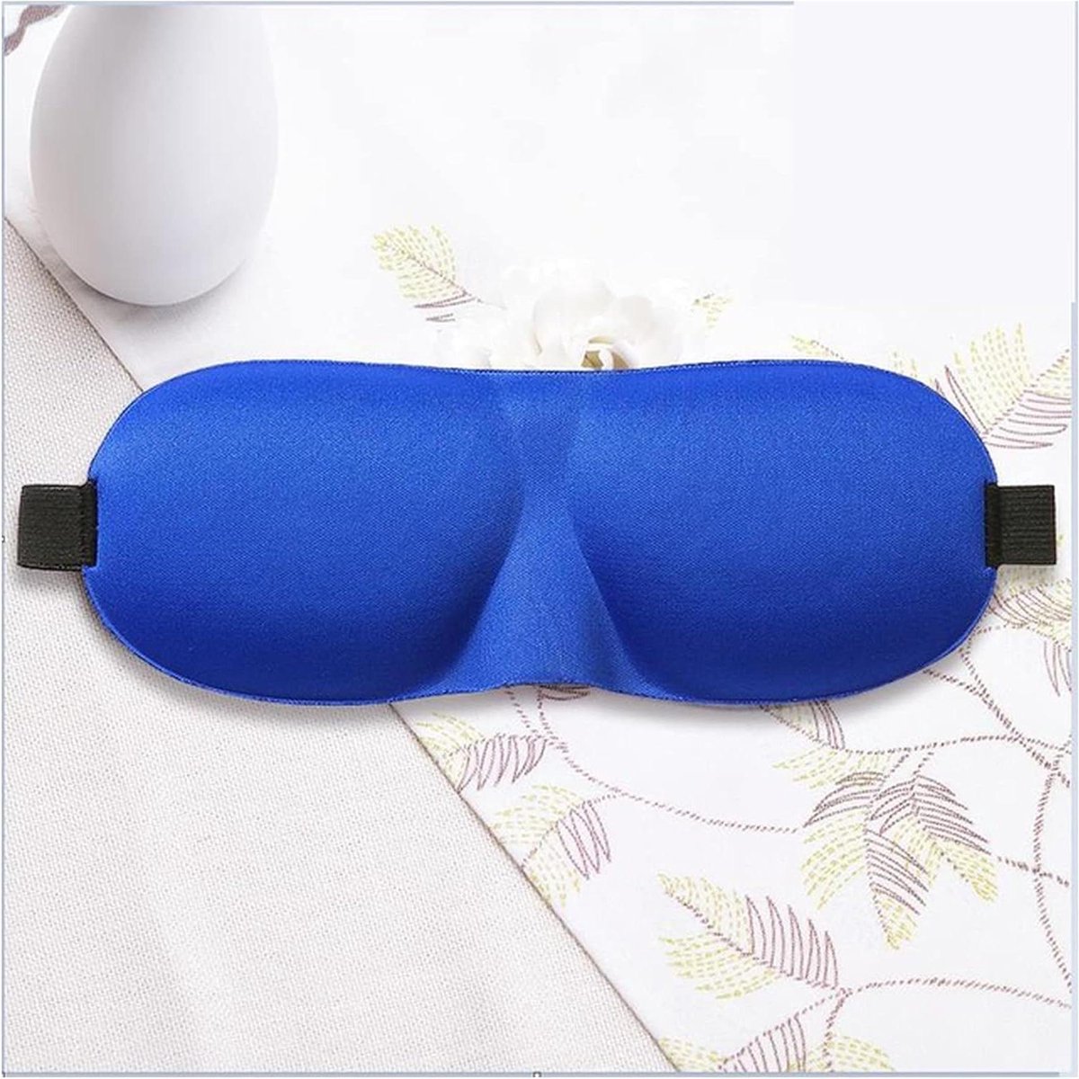 Slaapmasker Ogen - Zijde Cover - Comfortabele Rust - 3D Ontwerp - Basis Maat - Blauw