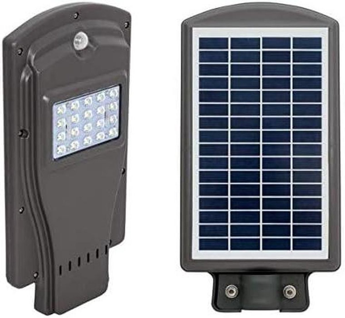 Solar Lantaarn - Buitenlamp Tuin - Tuin Verlichten - Hoge IP65 Bescherming - 395 cm - Grij