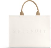 SUITSUIT Reistas - Weekendtas dames - Reistas handbagage 34x43x15 cm - Sporttas dames - Fusion Reistas handbagage White Swan - Wit