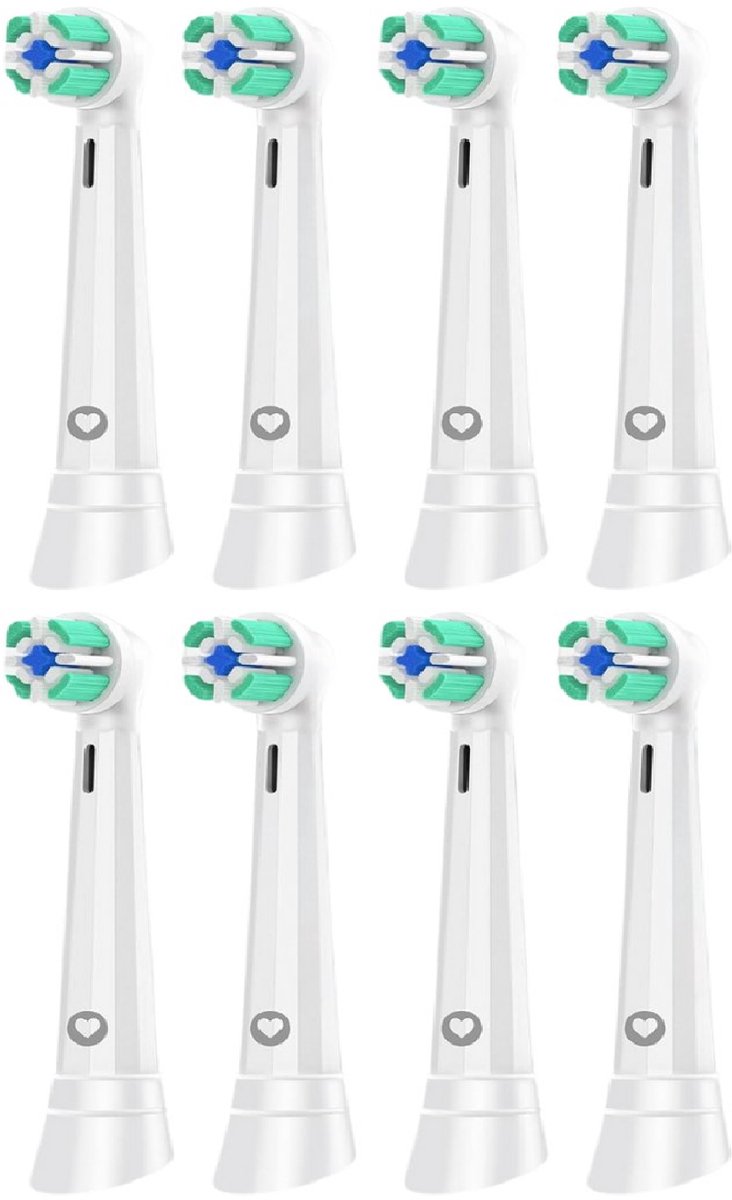Opzetborstels geschikt voor Oral-B iO tandenborstels - 8 Borstels - Geschikt voor oral b io opzetborstel
