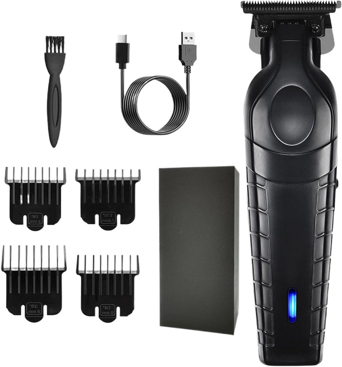 Hair Trimmer, Rechargeable Electric Razor, Cordless Clippers with USB Charging, Precision Shaving Machine, Portable Grooming Tool for Men, Home, Travel, and Workplace Use